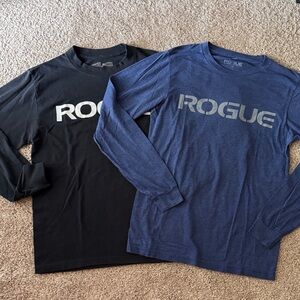 Rogue Black and Navy Long Sleeve Tees